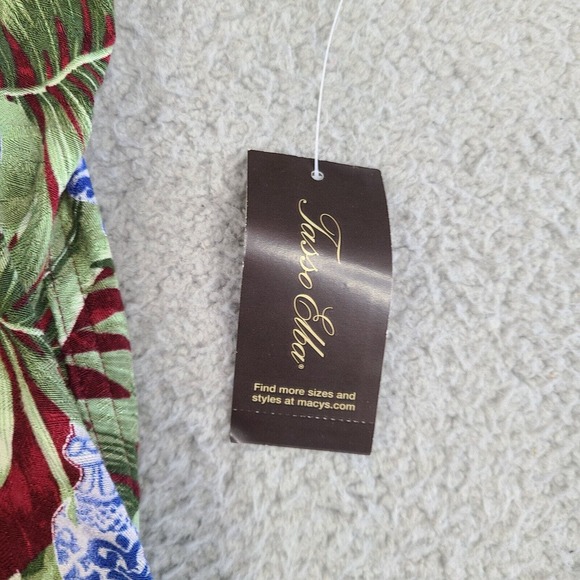 Tasso Elba Island Shirt Men's XL Multicolor Hawaiian Christmas Festive Rayon - Picture 4 of 14